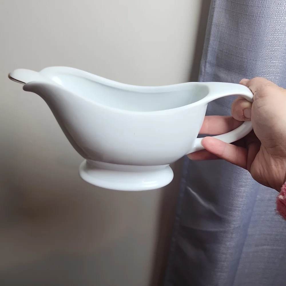 Pier 1 Imports White Porcelain Gravy Boat